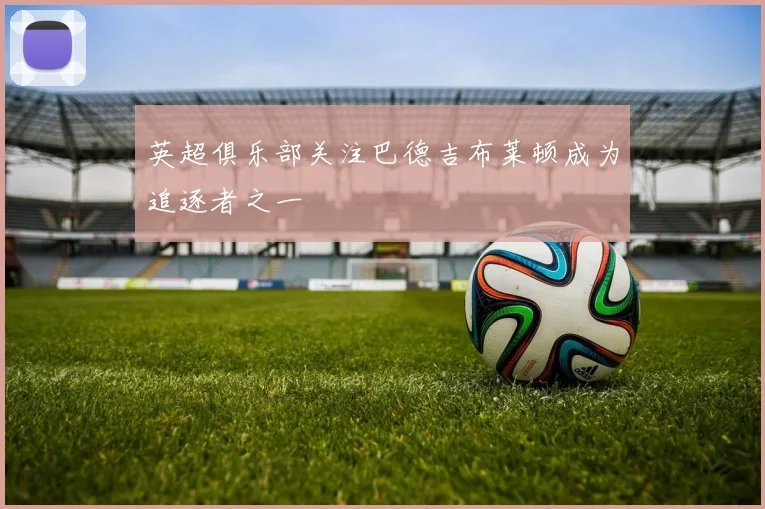 英超俱乐部关注巴德吉布莱顿成为追逐者之一
